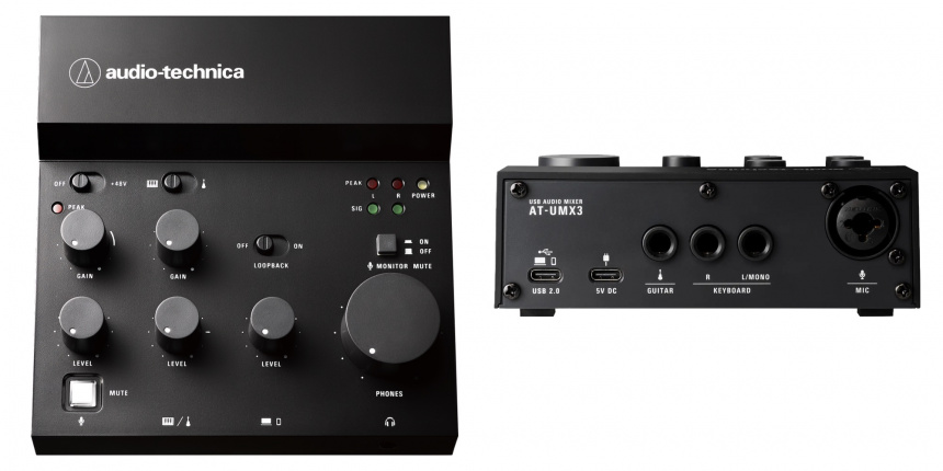 Audio Mixer Audio-Technica AT-UMX3 Personal USB - AT-UMX3